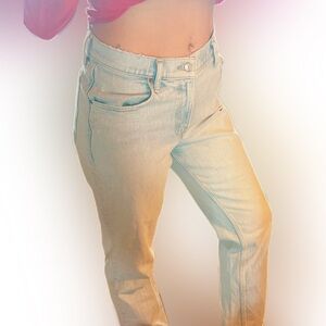 Abercrombie & Fitch Light Wash High-Rise Straight Jeans